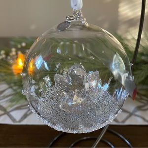 NIB 2015 Swarovski Annual Christmas Ball Ornament